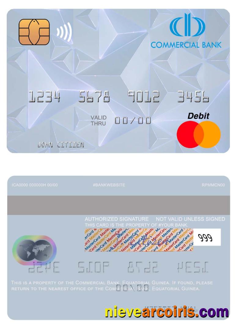 Equatorial Guinea Commercial Bank Guinee Equatoriale mastercard